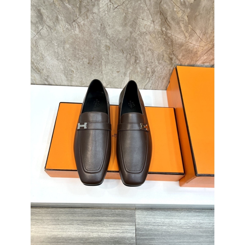 H**mes leather shoes